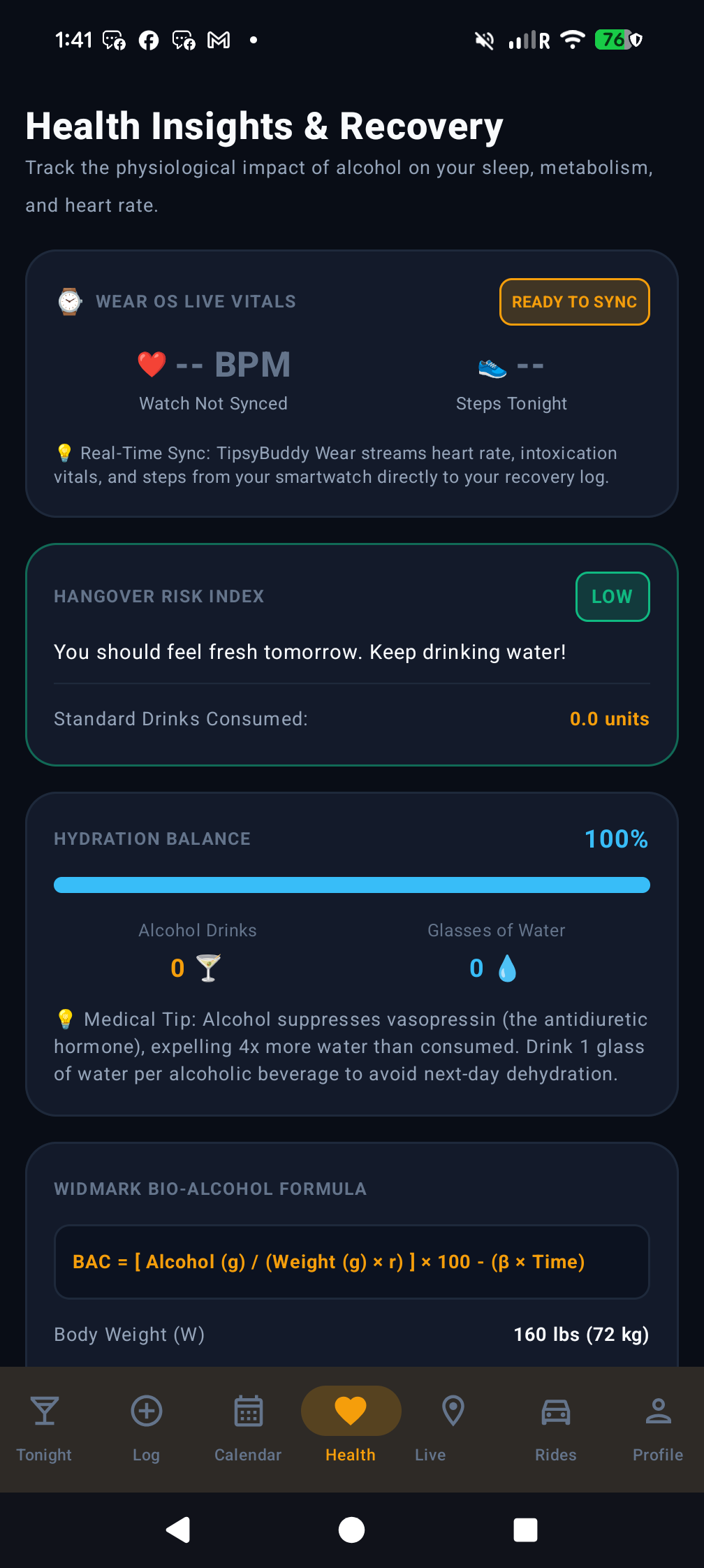 Health Insights Screen